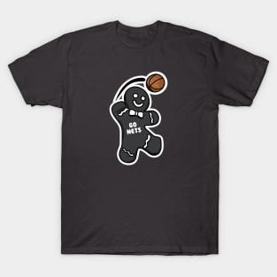Brooklyn Nets Gingerbread Man T-Shirt